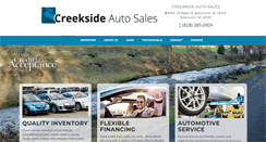 Desktop Screenshot of creeksideautosale.com